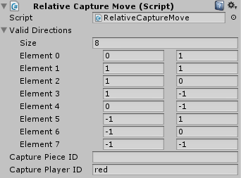 Setting the relative capture move script
