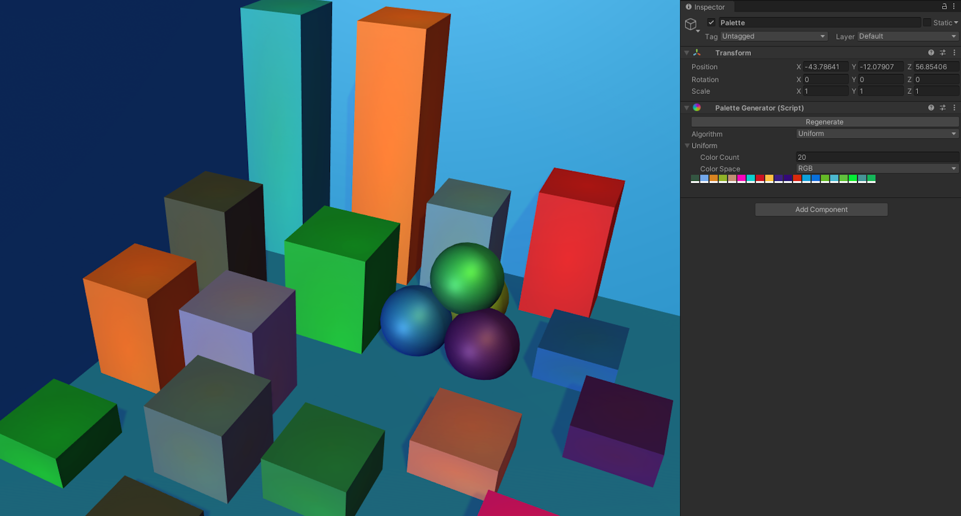 Palette Generator Component